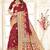 Maroon woven banarasi saree with blouse
