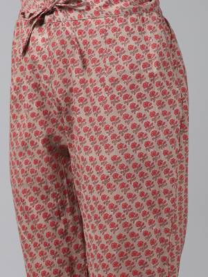 Red printed cotton ethnic-kurtis 5