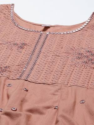 Pink embroidered cotton ethnic-kurtis 4