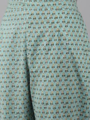 Multicolor printed cotton ethnic-kurtis 5