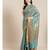 green silk blend woven   saree with  blouse