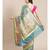 green silk blend woven   saree with  blouse