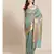 green silk blend woven   saree with  blouse