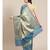 blue silk blend woven   saree with  blouse