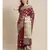 brown silk blend woven   saree with  blouse
