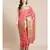 pink silk blend woven   saree with  blouse