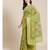 green silk cotton woven   saree with  blouse