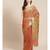 peach silk cotton woven   saree with  blouse