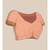 peach silk cotton woven   saree with  blouse