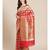red silk blend woven   saree with  blouse