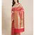 red silk blend woven   saree with  blouse