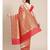 red silk blend woven   saree with  blouse