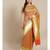 mustard silk blend woven   saree with  blouse