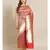 red silk blend woven   saree with  blouse