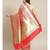 red silk blend woven   saree with  blouse