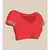 red silk blend woven   saree with  blouse