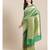 green silk blend woven   saree with  blouse