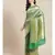 green silk blend woven   saree with  blouse