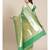 green silk blend woven   saree with  blouse