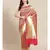 pink silk blend woven   saree with  blouse