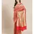 red silk blend woven   saree with  blouse