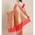 red silk blend woven   saree with  blouse