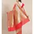 red silk blend woven   saree with  blouse