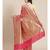 pink silk blend woven   saree with  blouse