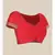 red silk blend woven   saree with  blouse