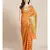 orange silk blend woven   saree with  blouse