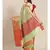 green cotton silk woven   saree with  blouse