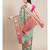 blue cotton silk woven   saree with  blouse
