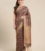 Burgundy gadwal sarees Traditional Saree with Contrast Border