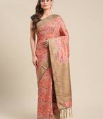 Pink gadwal sarees Traditional Saree with Contrast Border