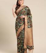 Black gadwal sarees Traditional Saree with Contrast Border