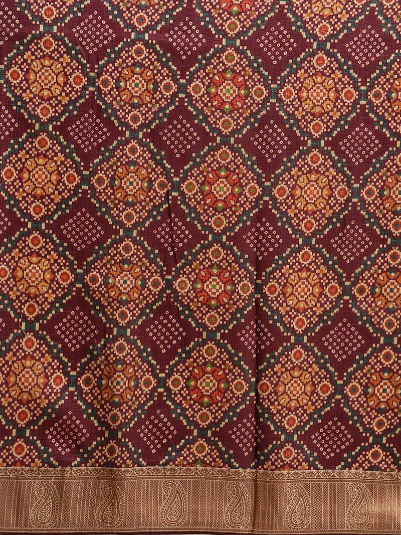 Purple gadwal sarees Traditional Saree with Contrast Border