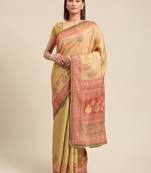 Green silk sarees Traditional Saree with Contrast Border