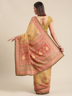 Green silk sarees Traditional Saree with Contrast Border 2