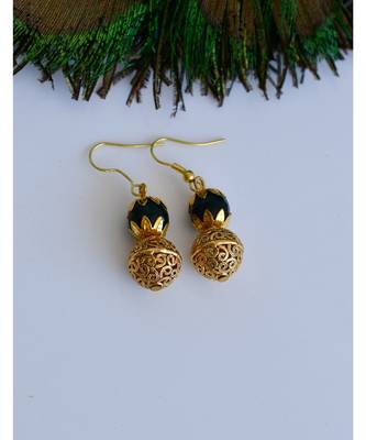 Handmade green designer beads necklace set dj 04598 2