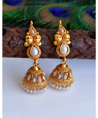 Antique cute pearl mango Jhumkkas dj 04797 1