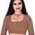 Beige printed pure cotton saree with blouse