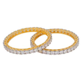 Solitaire Single Line Bangle Set 1