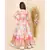Acqua Blue Lehenga Choli with Pink Printed Jacket