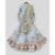 Blue Printed Kurta And White Salwar