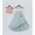 Peach and Blue Mirror Embroidery Lehenga