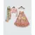 Peach Flower Boti choli with Embroidery Lehenga Dupatta