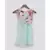 Peach Printed Choli with Drape Saree