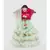 Hot Pink Sequins Choli with Green Foil Ruffles Saree