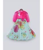 Red Printed Kurti Sharara