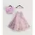 Lilac Organza Frill Top with Embroidery Lehenga